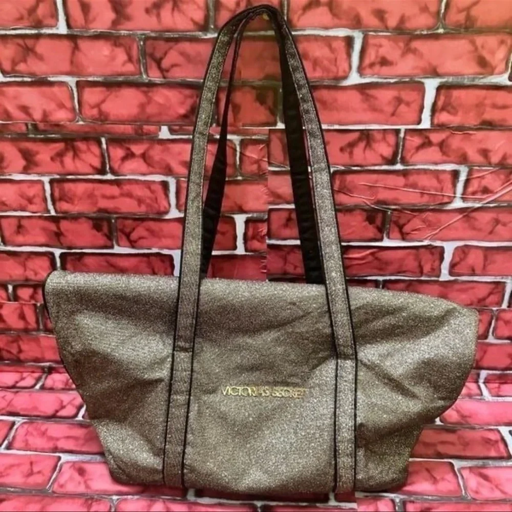 Victoria's Secret Gold Tote Bag